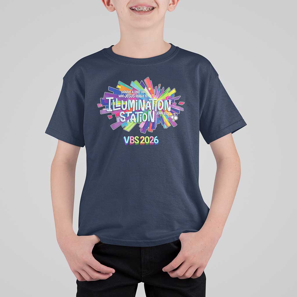 Illumination Station VBS 2026 Christian Lights T Shirt For Kid Bible Jesus