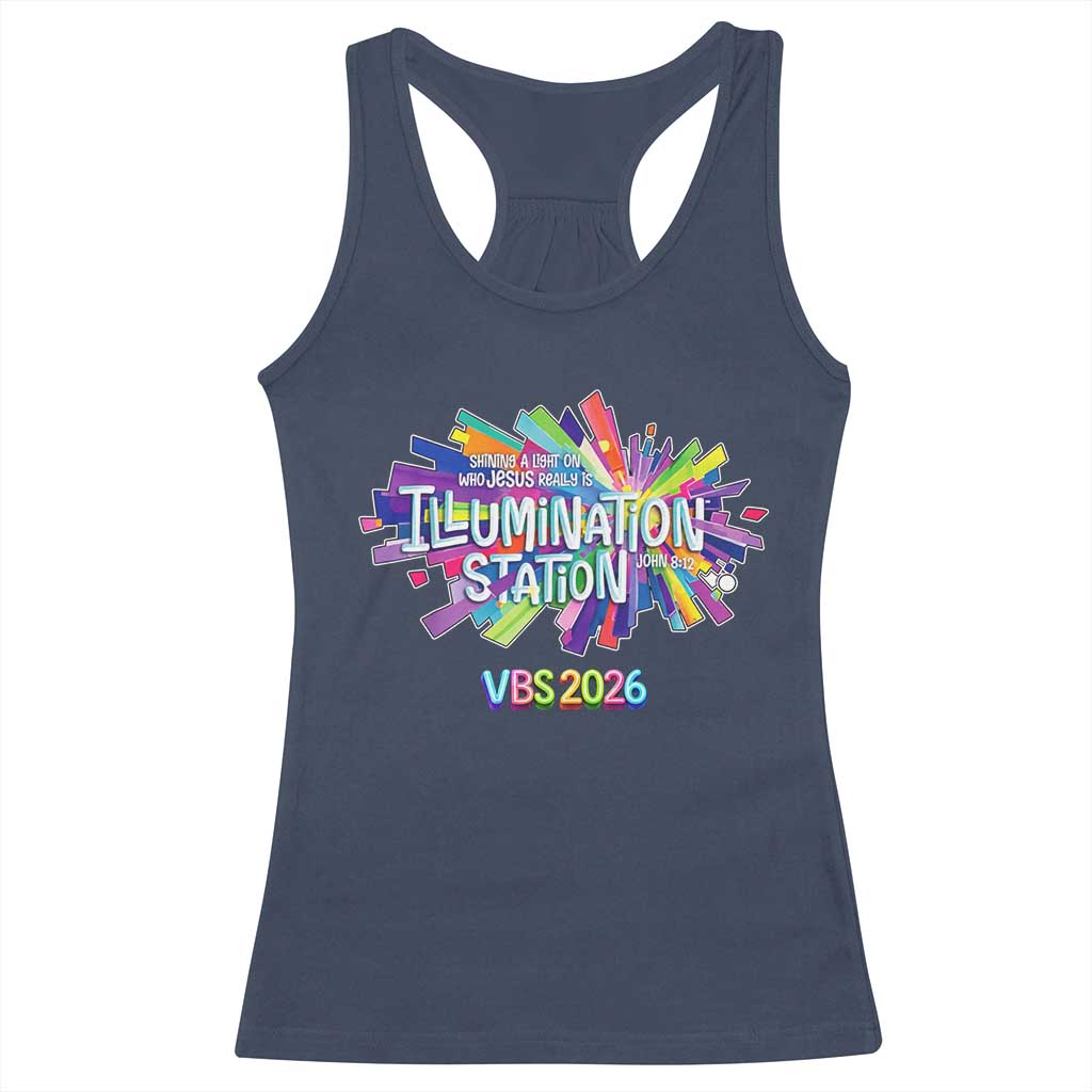 Illumination Station VBS 2026 Christian Lights Racerback Tank Top Bible Jesus