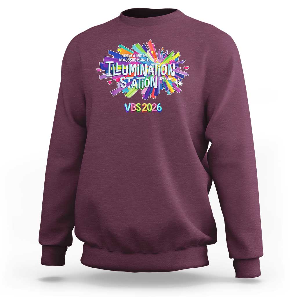 Illumination Station VBS 2026 Christian Lights Sweatshirt Bible Jesus
