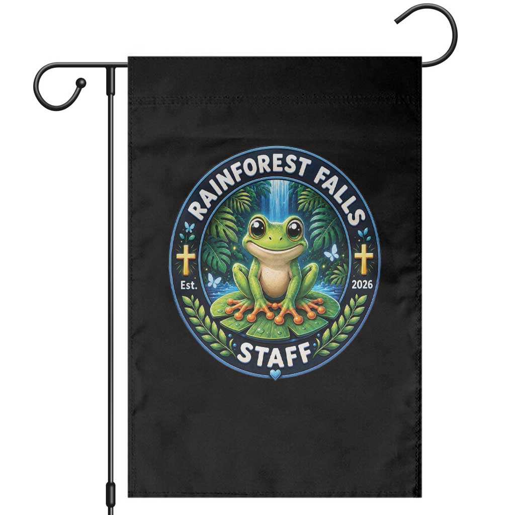 Rainforest Falls Staff Garden Flag VBS 2026 Director Teacher