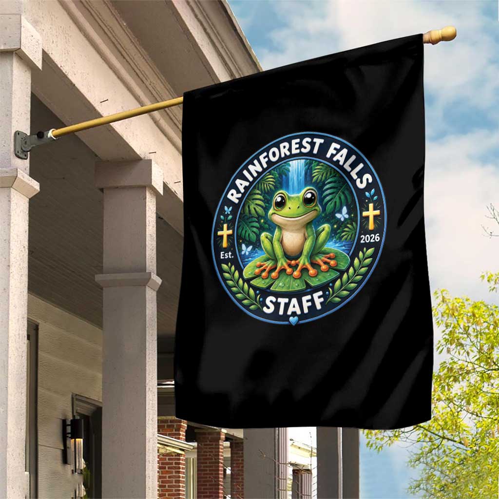 Rainforest Falls Staff Garden Flag VBS 2026 Director Teacher