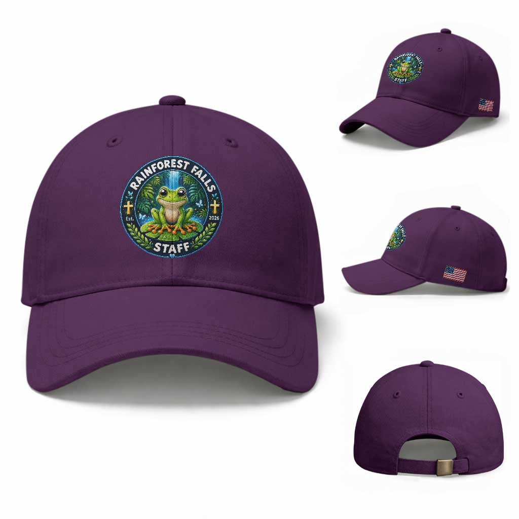 Rainforest Falls Staff Baseball Cap VBS 2026 Director Teacher