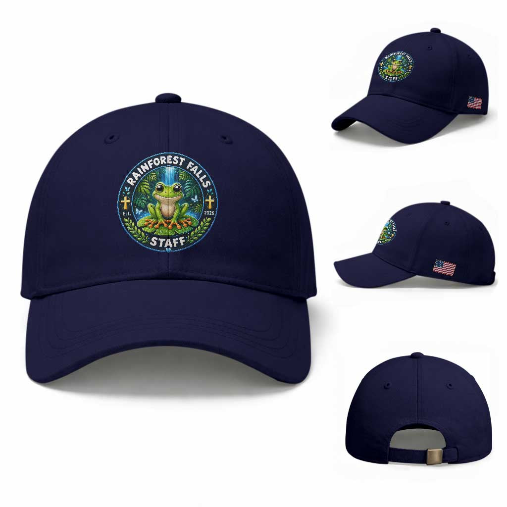 Rainforest Falls Staff Baseball Cap VBS 2026 Director Teacher