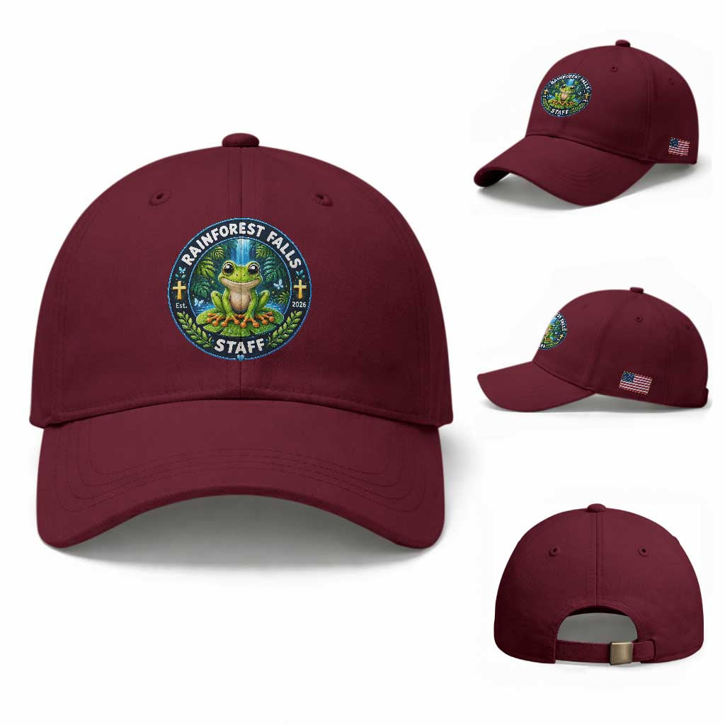 Rainforest Falls Staff Baseball Cap VBS 2026 Director Teacher