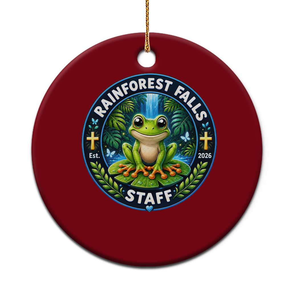 Rainforest Falls Staff Ceramic Ornament VBS 2026 Director Teacher