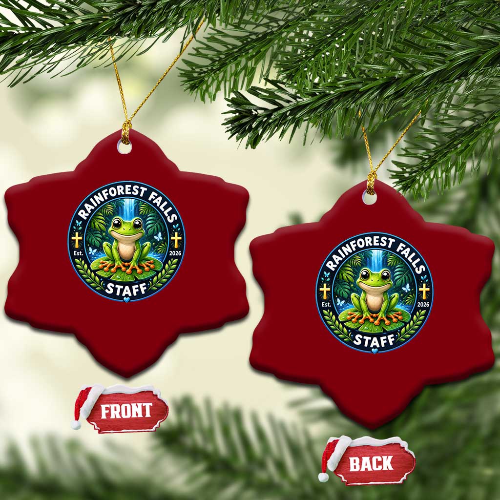 Rainforest Falls Staff Ceramic Ornament VBS 2026 Director Teacher