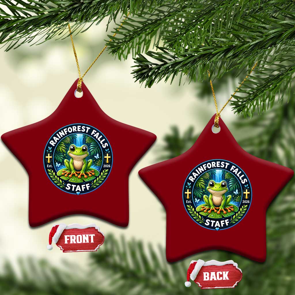 Rainforest Falls Staff Ceramic Ornament VBS 2026 Director Teacher