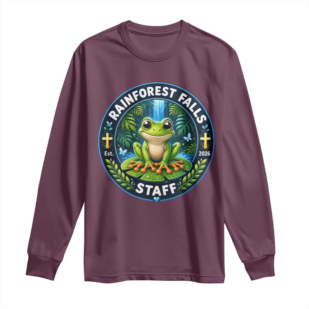 Rainforest Falls Staff Long Sleeve Shirt VBS 2026 Director Teacher