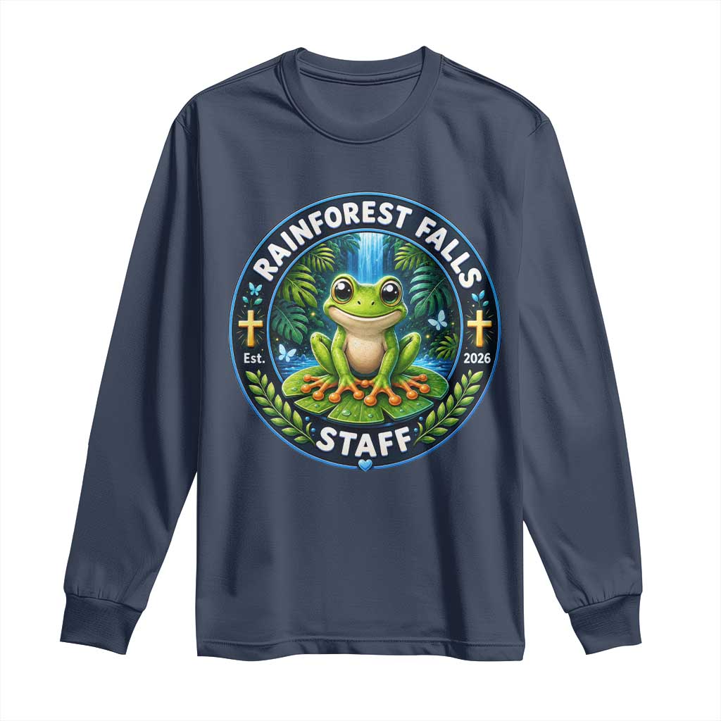Rainforest Falls Staff Long Sleeve Shirt VBS 2026 Director Teacher