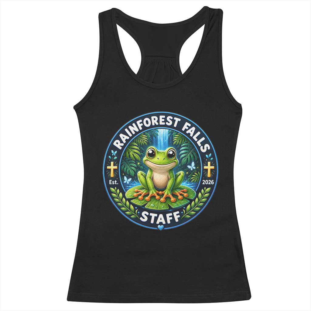 Rainforest Falls Staff Racerback Tank Top VBS 2026 Director Teacher