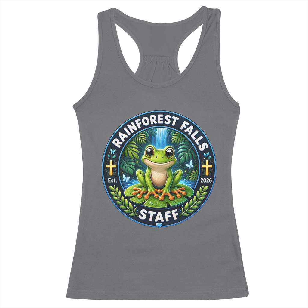 Rainforest Falls Staff Racerback Tank Top VBS 2026 Director Teacher