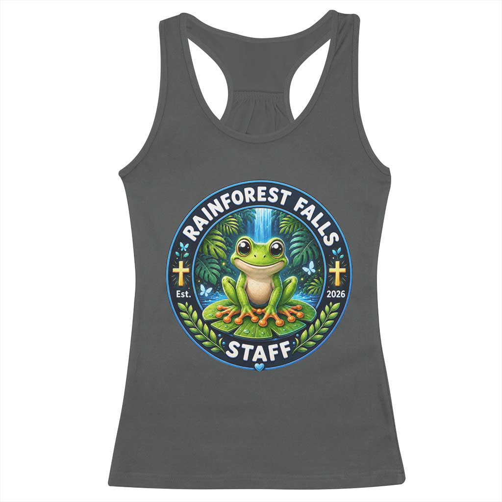 Rainforest Falls Staff Racerback Tank Top VBS 2026 Director Teacher