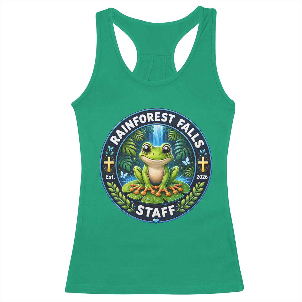 Rainforest Falls Staff Racerback Tank Top VBS 2026 Director Teacher