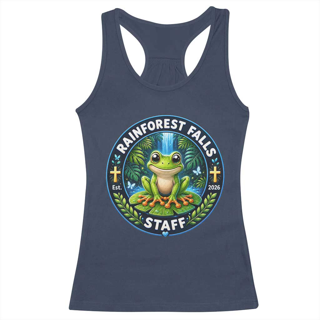 Rainforest Falls Staff Racerback Tank Top VBS 2026 Director Teacher