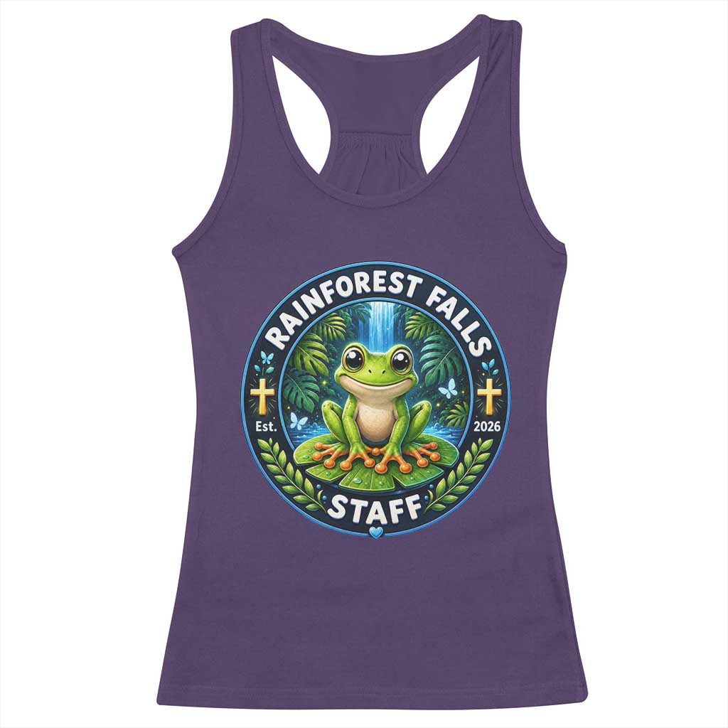 Rainforest Falls Staff Racerback Tank Top VBS 2026 Director Teacher