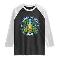 Rainforest Falls Staff Raglan Shirt VBS 2026 Director Teacher