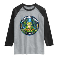 Rainforest Falls Staff Raglan Shirt VBS 2026 Director Teacher