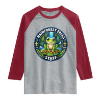 Rainforest Falls Staff Raglan Shirt VBS 2026 Director Teacher