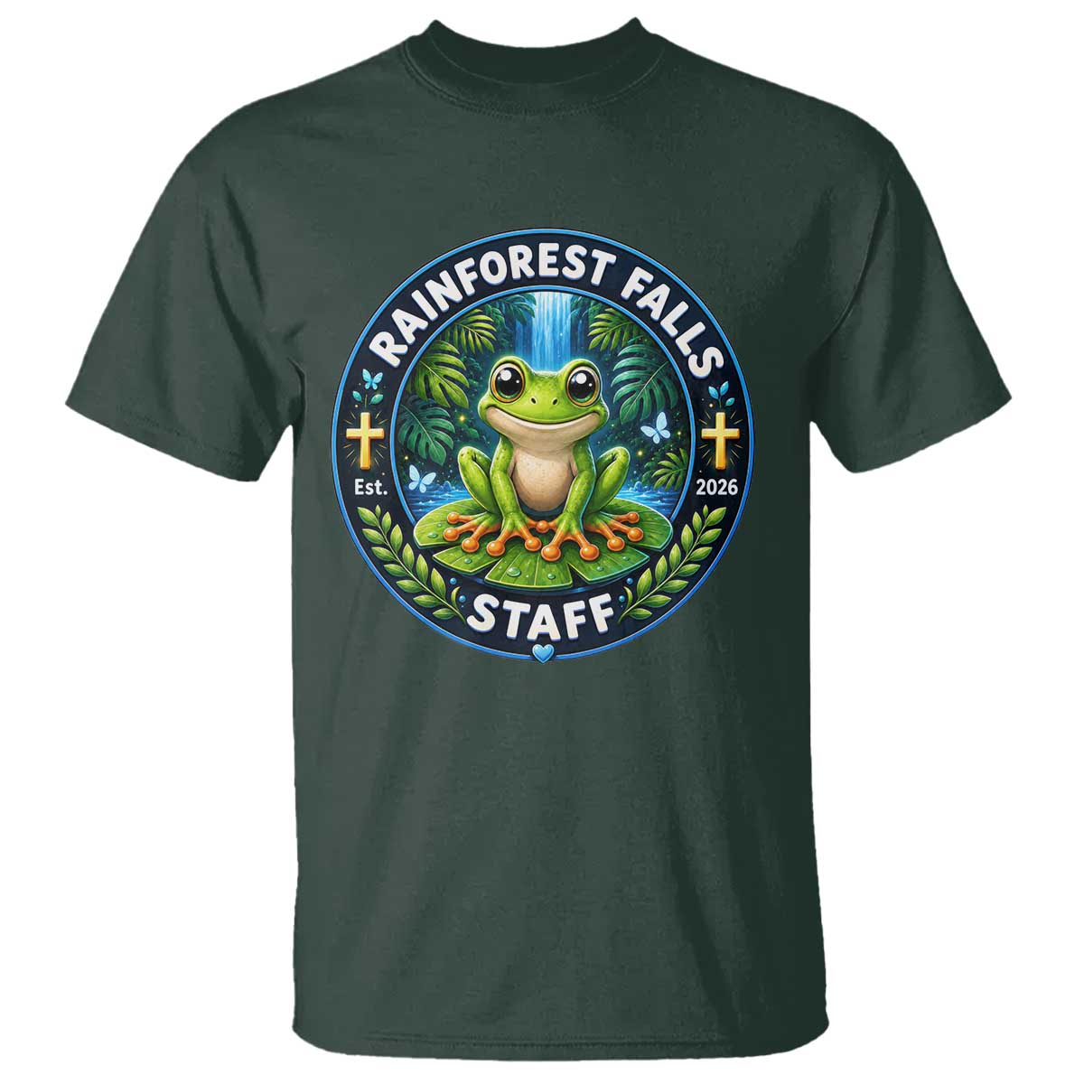 Rainforest Falls Staff T Shirt VBS 2026 Director Teacher
