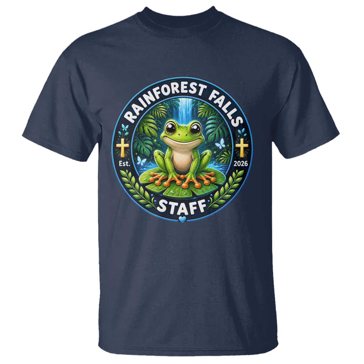 Rainforest Falls Staff T Shirt VBS 2026 Director Teacher