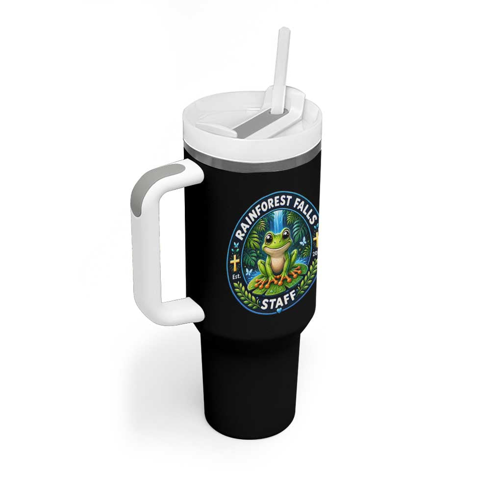 Rainforest Falls Staff Tumbler With Handle VBS 2026 Director Teacher