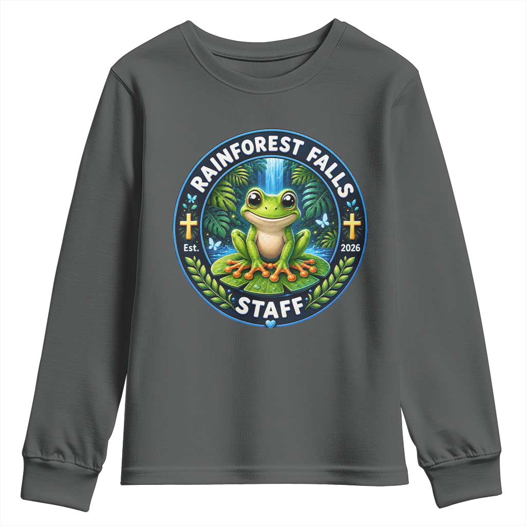 Rainforest Falls Staff Youth Sweatshirt VBS 2026 Director Teacher