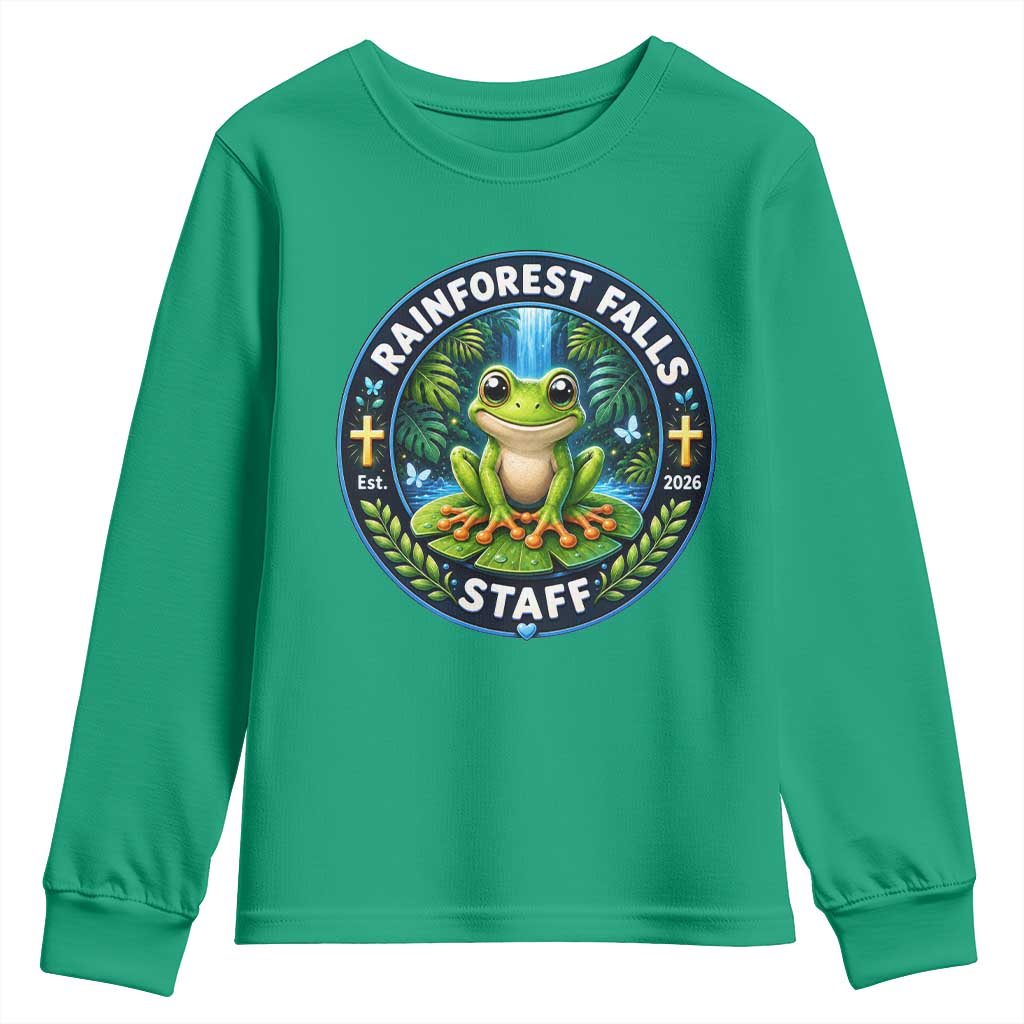 Rainforest Falls Staff Youth Sweatshirt VBS 2026 Director Teacher