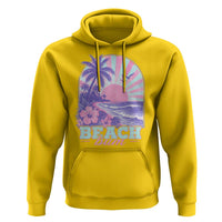 Beach Bum Hoodie Summer Vacation Beach Lover Surf Wave Vintage Tropical Sunset Aesthetic