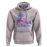 Beach Bum Hoodie Summer Vacation Beach Lover Surf Wave Vintage Tropical Sunset Aesthetic