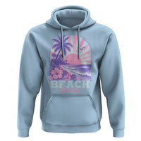 Beach Bum Hoodie Summer Vacation Beach Lover Surf Wave Vintage Tropical Sunset Aesthetic