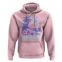 Beach Bum Hoodie Summer Vacation Beach Lover Surf Wave Vintage Tropical Sunset Aesthetic