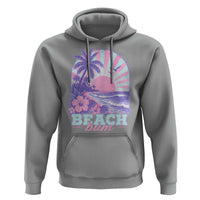 Beach Bum Hoodie Summer Vacation Beach Lover Surf Wave Vintage Tropical Sunset Aesthetic