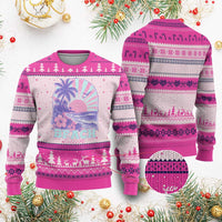 Beach Bum Ugly Christmas Sweater Summer Vacation Beach Lover Surf Wave Vintage Tropical Sunset Aesthetic
