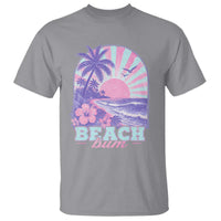 Beach Bum T Shirt Summer Vacation Beach Lover Surf Wave Vintage Tropical Sunset Aesthetic