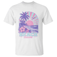 Beach Bum T Shirt Summer Vacation Beach Lover Surf Wave Vintage Tropical Sunset Aesthetic