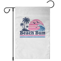 Beach Bum Garden Flag Retro Summer Vacation Surf Wave Tropical Sunset Aesthetic