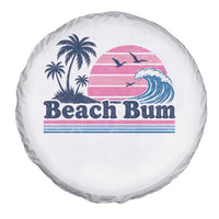 Beach Bum Spare Tire Cover Retro Summer Vacation Surf Wave Tropical Sunset Aesthetic