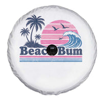 Beach Bum Spare Tire Cover Retro Summer Vacation Surf Wave Tropical Sunset Aesthetic