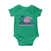 Beach Bum Baby Onesie Retro Summer Vacation Surf Wave Tropical Sunset Aesthetic