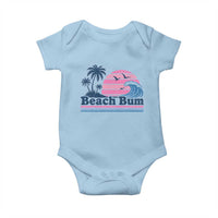Beach Bum Baby Onesie Retro Summer Vacation Surf Wave Tropical Sunset Aesthetic