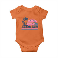 Beach Bum Baby Onesie Retro Summer Vacation Surf Wave Tropical Sunset Aesthetic