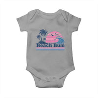 Beach Bum Baby Onesie Retro Summer Vacation Surf Wave Tropical Sunset Aesthetic