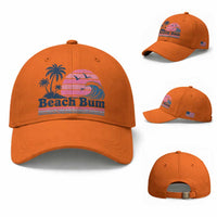 Beach Bum Baseball Cap Retro Summer Vacation Surf Wave Tropical Sunset Aesthetic