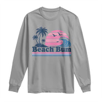 Beach Bum Long Sleeve Shirt Retro Summer Vacation Surf Wave Tropical Sunset Aesthetic
