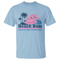 Beach Bum T Shirt Retro Summer Vacation Surf Wave Tropical Sunset Aesthetic