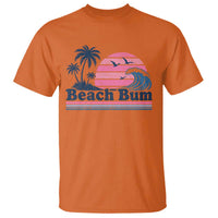Beach Bum T Shirt Retro Summer Vacation Surf Wave Tropical Sunset Aesthetic