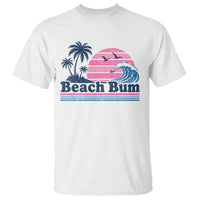 Beach Bum T Shirt Retro Summer Vacation Surf Wave Tropical Sunset Aesthetic