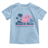 Beach Bum Toddler T Shirt Retro Summer Vacation Surf Wave Tropical Sunset Aesthetic