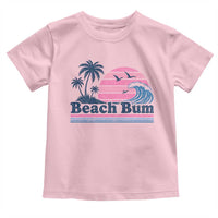 Beach Bum Toddler T Shirt Retro Summer Vacation Surf Wave Tropical Sunset Aesthetic