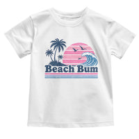 Beach Bum Toddler T Shirt Retro Summer Vacation Surf Wave Tropical Sunset Aesthetic